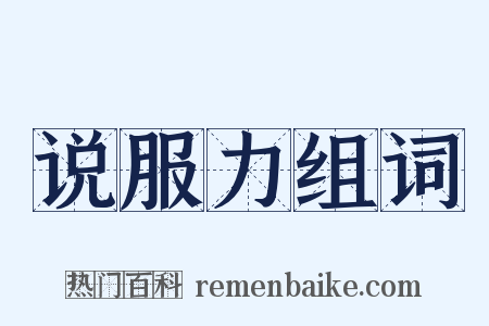 说服力组词是什么意思的图片